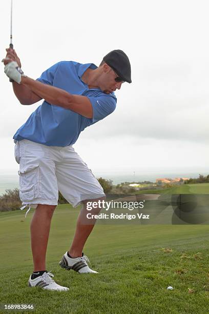 Hank Baskett attends the 2nd annual Hank Baskett Classic Golf Tournament at the Trump National Golf Club Los Angeles on May 17, 2013 in Rancho Palos...