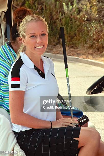 Kendra Wilkinson Baskett attends the 2nd annual Hank Baskett Classic Golf Tournament at the Trump National Golf Club Los Angeles on May 17, 2013 in...