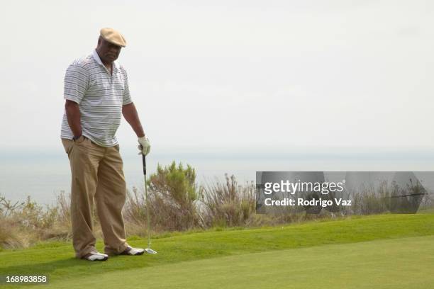 Hank Baskett Sr. Attends the 2nd annual Hank Baskett Classic Golf Tournament at the Trump National Golf Club Los Angeles on May 17, 2013 in Rancho...