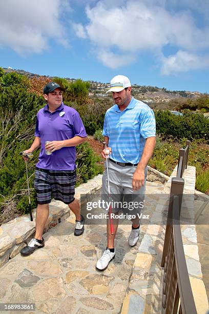 Former NFL cornerback Mark McMillian attends the 2nd annual Hank Baskett Classic Golf Tournament at the Trump National Golf Club Los Angeles on May...