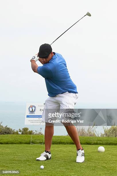 Hank Baskett attends the 2nd annual Hank Baskett Classic Golf Tournament at the Trump National Golf Club Los Angeles on May 17, 2013 in Rancho Palos...
