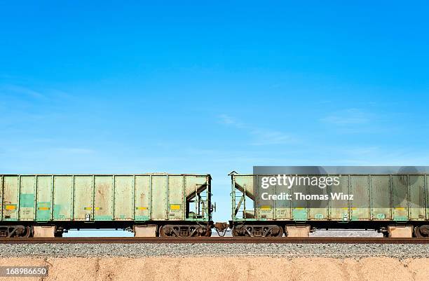 rail boxcars - cargo train stock pictures, royalty-free photos & images