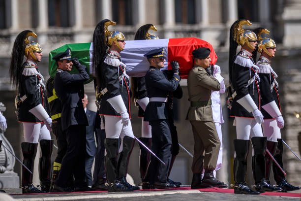 ITA: Funeral Of Former Italian President Giorgio Napolitano Held At Palazzo Montecitorio