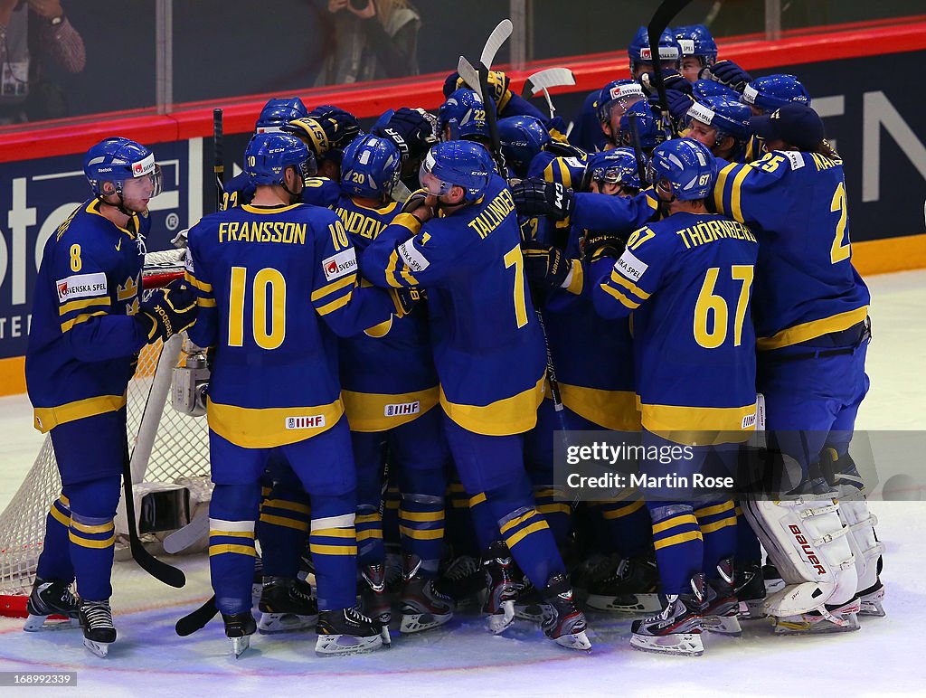 Finland v Sweden - 2013 IIHF Ice Hockey World Championship Semifinals