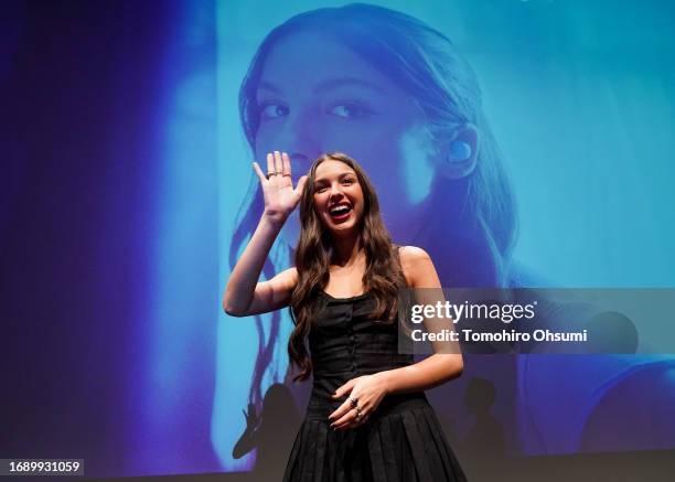 Olivia Rodrigo attends the Sony's LinkBuds S x Olivia Rodrigo Launch Event at Shibuya Hikarie Hall on September 25, 2023 in Tokyo, Japan.