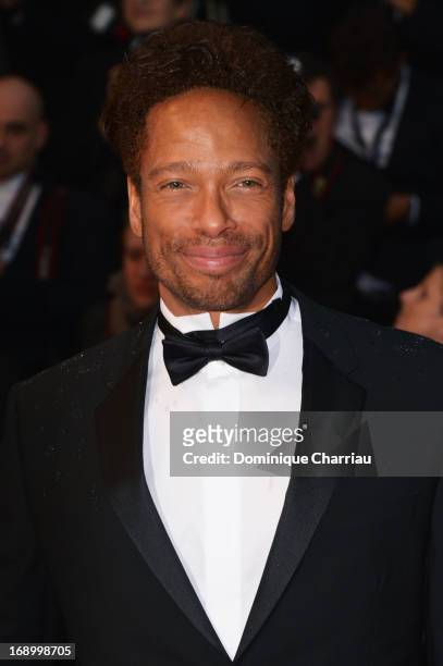 Actor Gary Dourdan attends the Premiere of 'Jimmy P. ' at Palais des Festivals during The 66th Annual Cannes Film Festival on May 18, 2013 in Cannes,...
