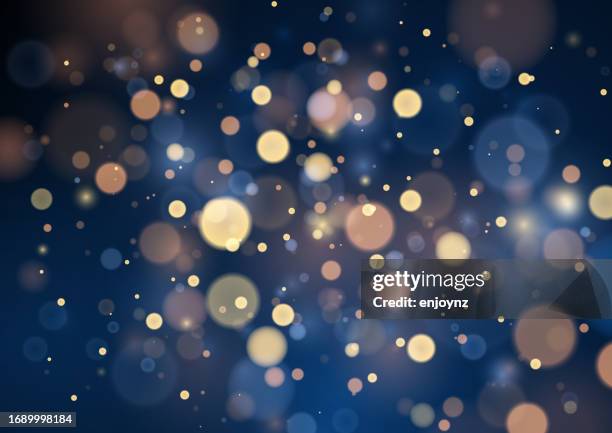 ilustrações de stock, clip art, desenhos animados e ícones de abstract golden christmas sparkles background - iluminado