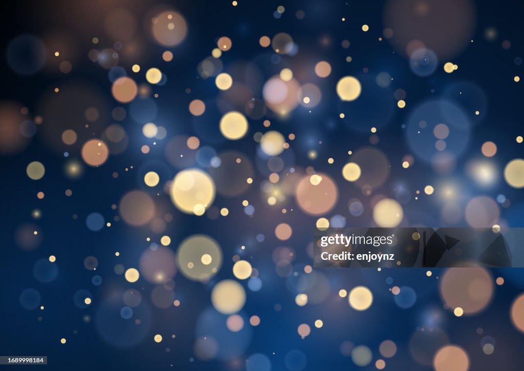 Abstract golden Christmas sparkles background