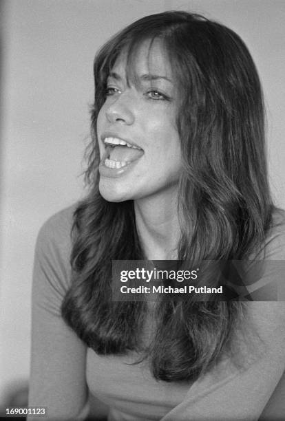 American singer-songwriter Carly Simon, London, 1972.