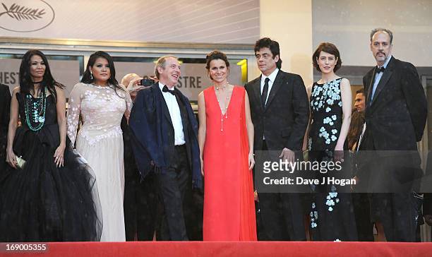 Actress Michelle Thrush, actress Misty Upham, Director Arnaud Desplechin, French Culture Minister Aurelie Filippetti, actor Benicio Del Toro, actress...