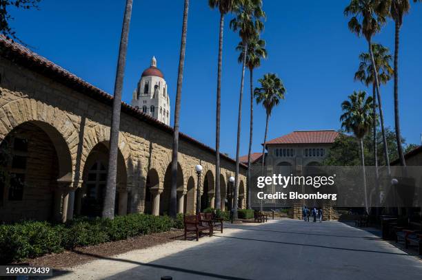 Stanford University in Stanford, California, US, on Thursday, Sept. 14, 2023. Stanford in 2022 raised more than $1 billion, for the sixth consecutive...