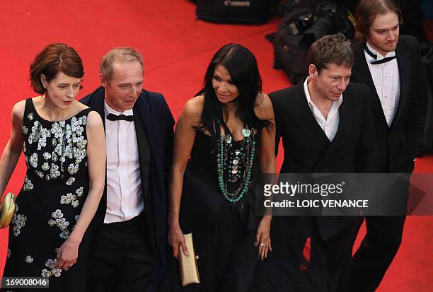British actress Gina McKee, French director Arnaud Desplechin, Canadian actress Michelle Thrush, French actor Mathieu Amalric and US actor Danny...