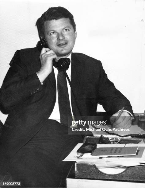 English actor and comedian Benny Hill poses for a portrait in circa 1960.