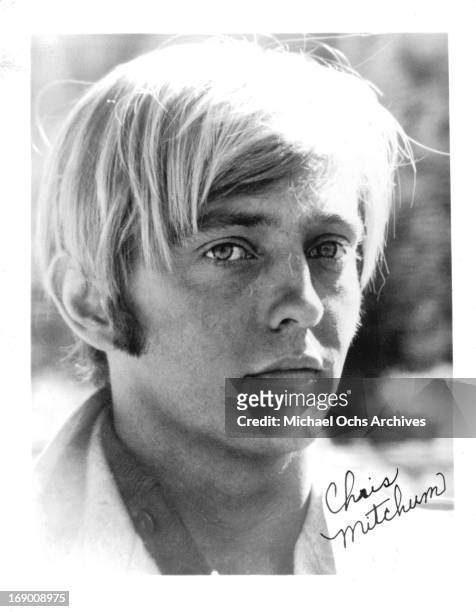 Actor Christopher Mitchum poses for a portrait in circa 1970.