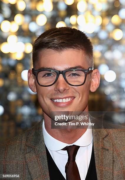 Actor Kieron Richardson attends the British Soap Awards at Media City on May 18, 2013 in Manchester, England.