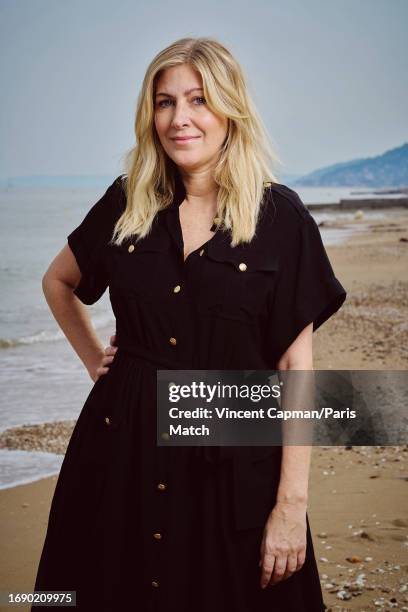 Filmmaker Amanda Sthers is photographed for Paris Match at the 37th Cabourg Film Festival on June 17, 2023 in Cabourg, France.