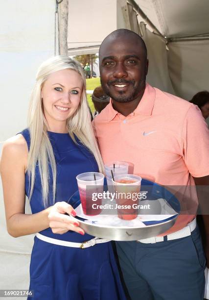 Former NFL running back Marshall Faulk attends the Marshall Faulk Celebrity Golf Championship Presented by GREY GOOSE held at La Costa Resort & Spa...