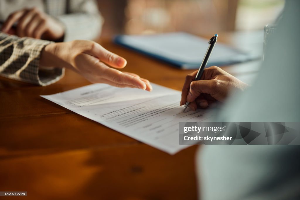 Sign there please!