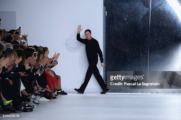 Fashion designer Raf Simons walks the runway during Dior Cruise Collection 2014 show on May 18, 2013 in Monaco, Monaco.