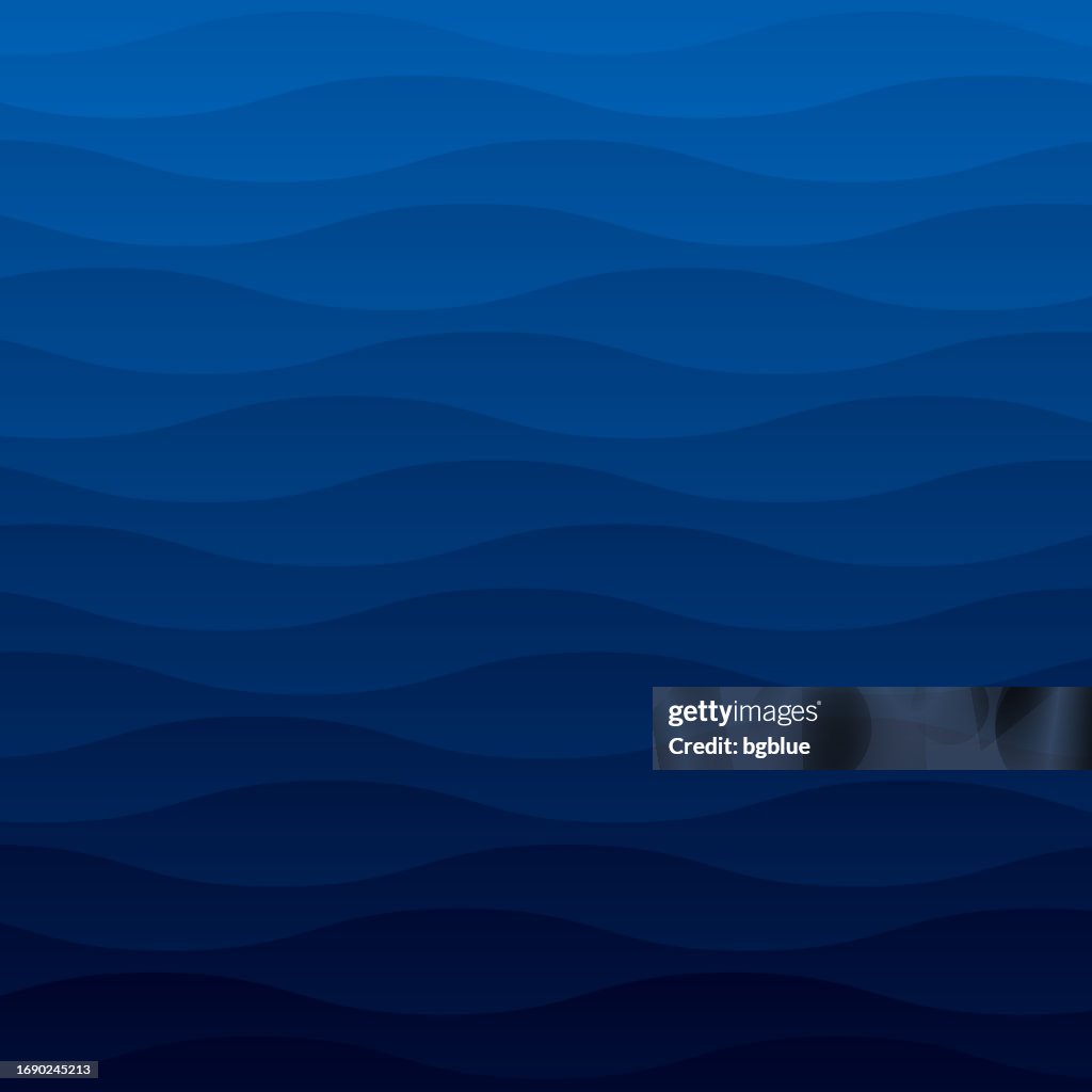 Trendy geometric background with Blue abstract waves