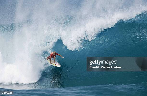 Jake Paterson of Australia in action during the Xbox Pipeline Masters at the Banzai Pipeline on the North Shore of Oahu in Hawaii, USA on December...