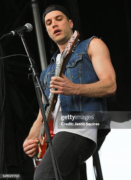 Musician John Taylor of Young Guns performs during 2013 Rock On The Range at Columbus Crew Stadium on May 18, 2013 in Columbus, Ohio.