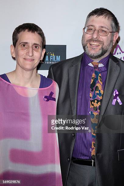 Rina Goldberg's parents Stacy and Ari Goldberg attend the premiere of "The Magic Bracelet" - Arrivals on May 18, 2013 in Los Angeles, California.