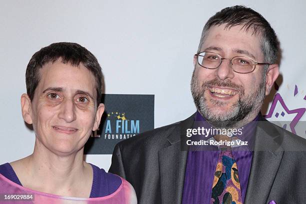 Rina Goldberg's parents Stacy and Ari Goldberg attend the premiere of "The Magic Bracelet" - Arrivals on May 18, 2013 in Los Angeles, California.