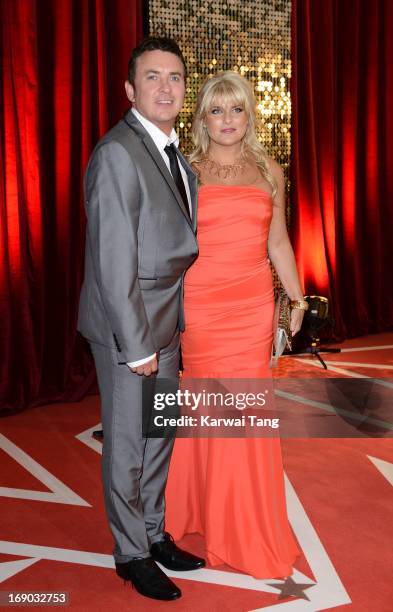 Shane Richie and Christie Goddard attend the British Soap Awards at Media City on May 18, 2013 in Manchester, England.