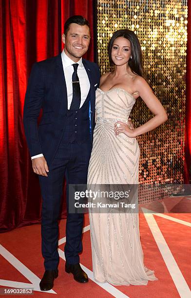 Mark Wright and Michelle Keegan attend the British Soap Awards at Media City on May 18, 2013 in Manchester, England.