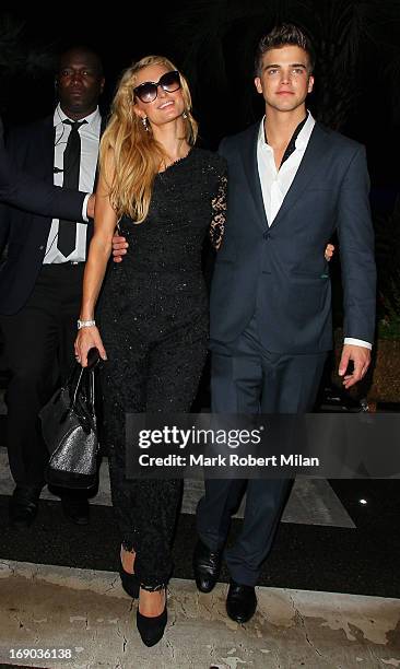 Paris Hilton and River Viiperi at the Torch club during The 66th Annual Cannes Film Festival on May 18, 2013 in Cannes, France.