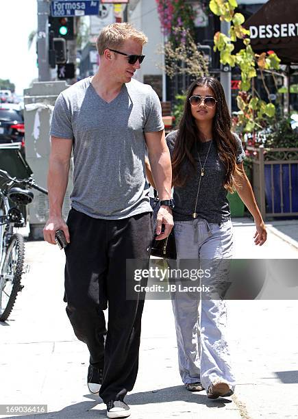 Sean Lowe and Catherine Guidici are seen on May 18, 2013 in Los Angeles, California.