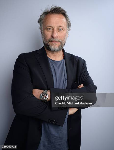 Actor Michael Nyqvist poses for a portrait at the Variety Studio at Chivas House on May 19, 2013 in Cannes, France.