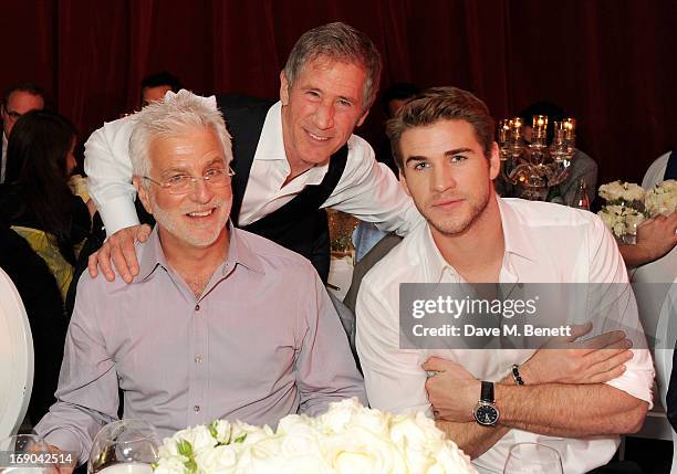 Lionsgate Motion Picture Group Co-Chairman Rob Friedman, Jon Feltheimer and actor Liam Hemsworth attend Lionsgate's The Hunger Games: Catching Fire...