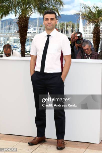 Actor Oscar Isaac attends the 'Inside Llewyn Davis' photocall during the 66th Annual Cannes Film Festival at the Palais des Festivals on May 19, 2013...