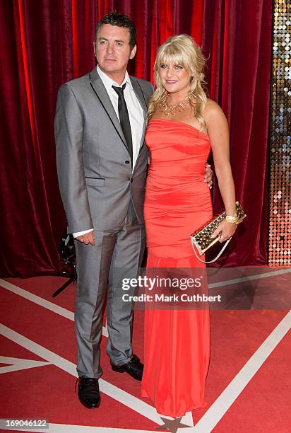 Shane Richie and Christie Goddard attend the British Soap Awards at Media City on May 18, 2013 in Manchester, England.