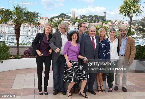 Austrian producer Danny Krausz, French assistant director Laura Koeppel, producer David Frenkel, director Claude Lanzmann, editor Chantal Hymans,...