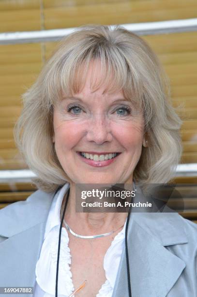 Jacki Piper attends as a blue plaque honouring Eric Morecambe and Ernie Wise is unveiled at Teddington Studios on May 19, 2013 in Teddington, England.