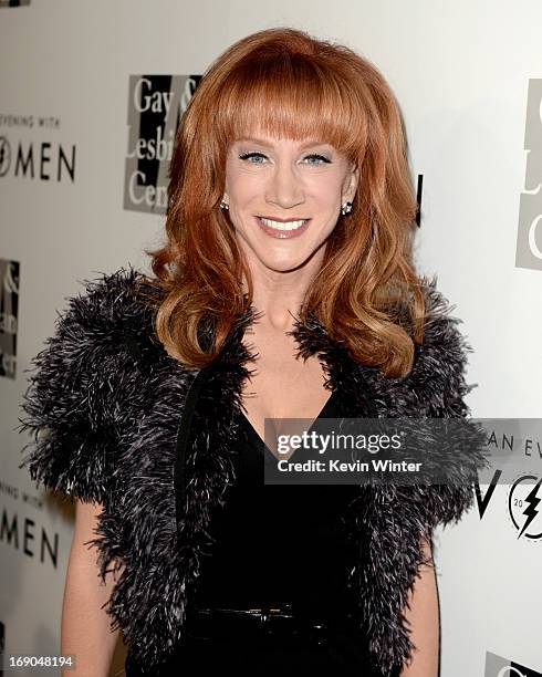 Comedian Kathy Griffin arrives at An Evening With Women benefiting The L.A. Gay & Lesbian Center at the Beverly Hilton Hotel on May 18, 2013 in...
