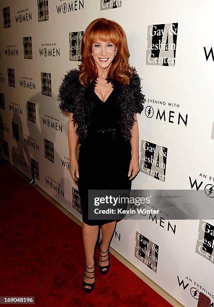 Comedian Kathy Griffin arrives at An Evening With Women benefiting The L.A. Gay & Lesbian Center at the Beverly Hilton Hotel on May 18, 2013 in...