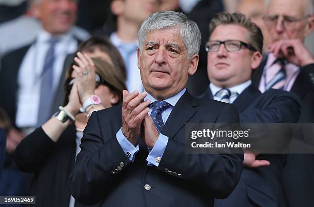 Chairman David Bernstein looks on during the Barclays Premier League match between Tottenham Hotspur and Sunderland at White Hart Lane on May 19,...