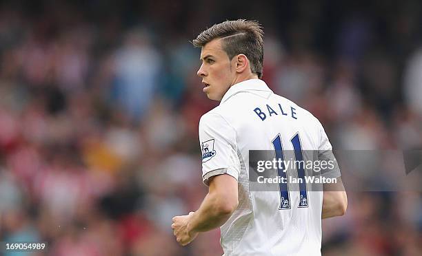 Gareth Bale of Tottenham Hotspur during the Barclays Premier League match between Tottenham Hotspur and Sunderland at White Hart Lane on May 19, 2013...