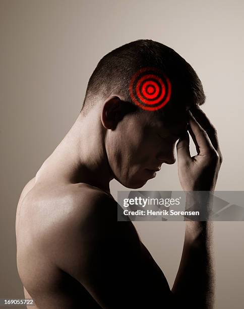 physical pain - head injury stock pictures, royalty-free photos & images