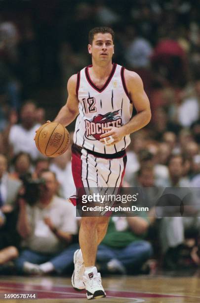 Matt Maloney, Point Guard for the Houston Rockets dribbles the basketball down court during Game 5 of the NBA Western Conference Semifinals...