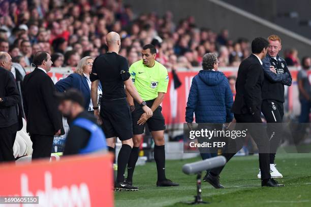 Ali DJEDID during the Ligue 1 Uber Eats match between Lille Olympique Sporting Club and Stade de Reims at Stade Pierre Mauroy on September 26, 2023...