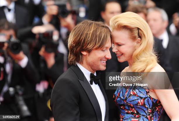 Musician Keith Urban and jury member actress Nicole Kidman attend the "Inside Llewyn Davis" Premiere during the 66th Annual Cannes Film Festival at...