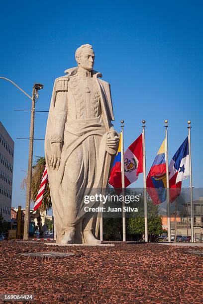 garden of the americas, new orleans, louisiana - simon bolivar stock pictures, royalty-free photos & images