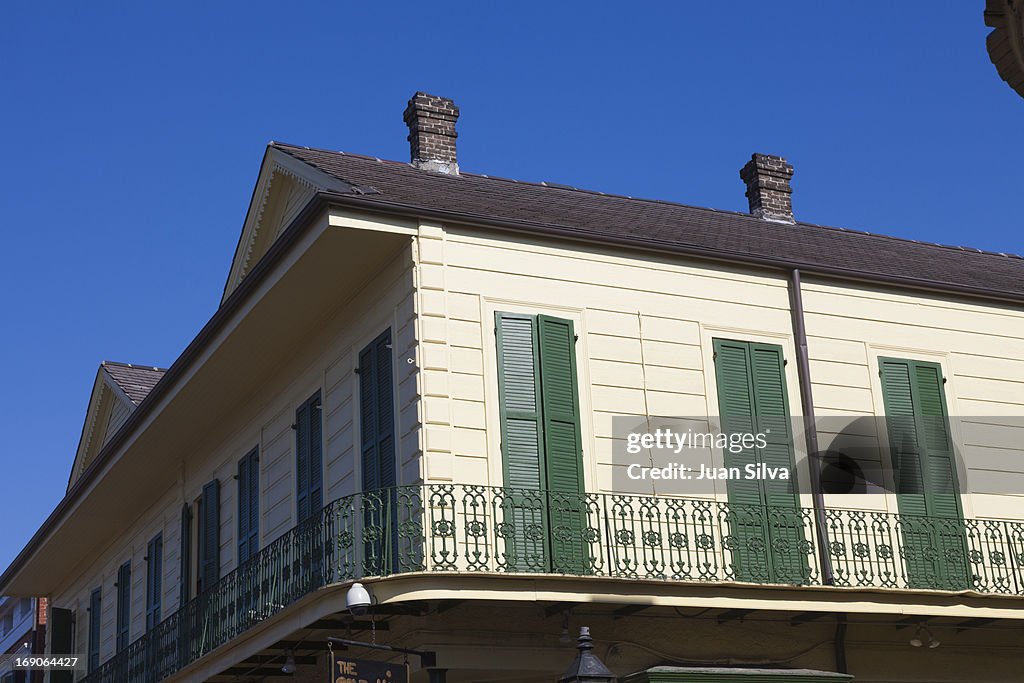 Balcony of building in Old French Quarter