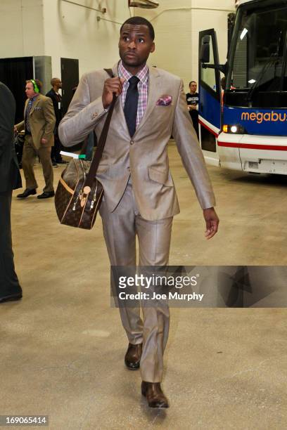 Keyon Dooling of the Memphis Grizzlies arrives to play against the San Antonio Spurs in Game One of the Western Conference Finals during the 2013 NBA...