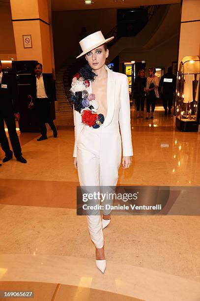 Olga Sorokina poses at the Hotel Martinez during the 66th Annual Cannes Film Festival on May 19, 2013 in Cannes, France.